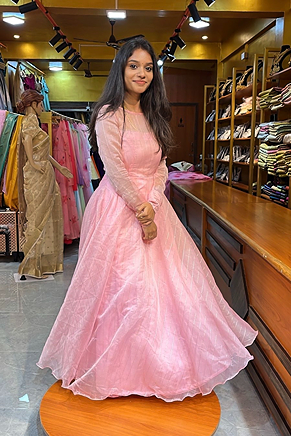 LINEN ORGANZA - Light pink